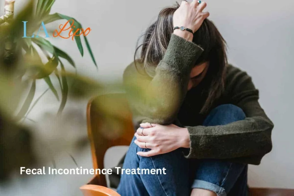 woman worried about fecal incontinence diet Busby