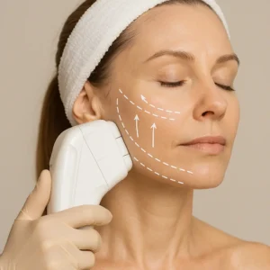 Woman having HI-FU to reduce wrinkles call LA LIPO Busby Now!
