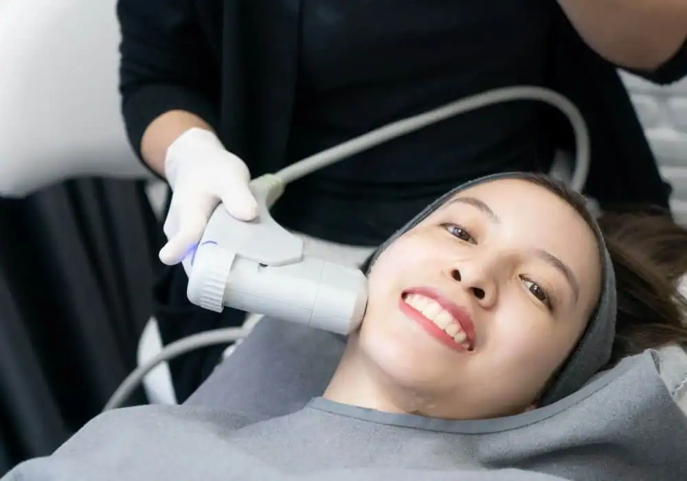 HIFU treatment Busby in progress